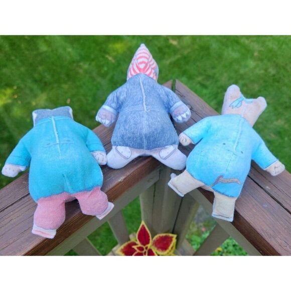 Vintage Toy Work Bean Bag Plush Wind in the Willow Mole Badger Mouse 1981 Ariel - Picture 5 of 6